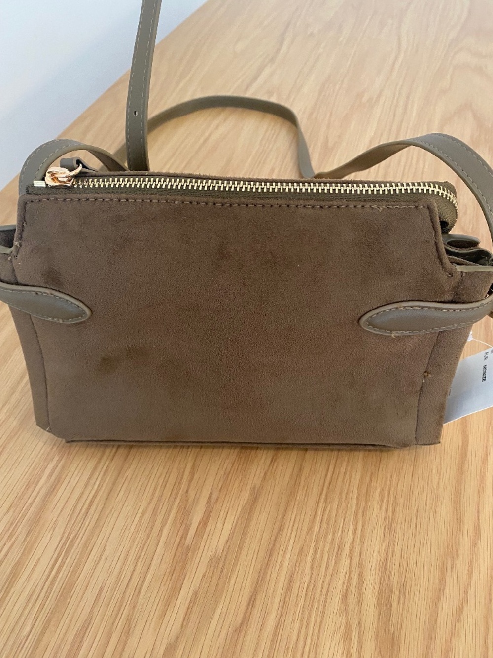 Zara Brown Suede Mini Crossbody Bag Small Shoulder Bag